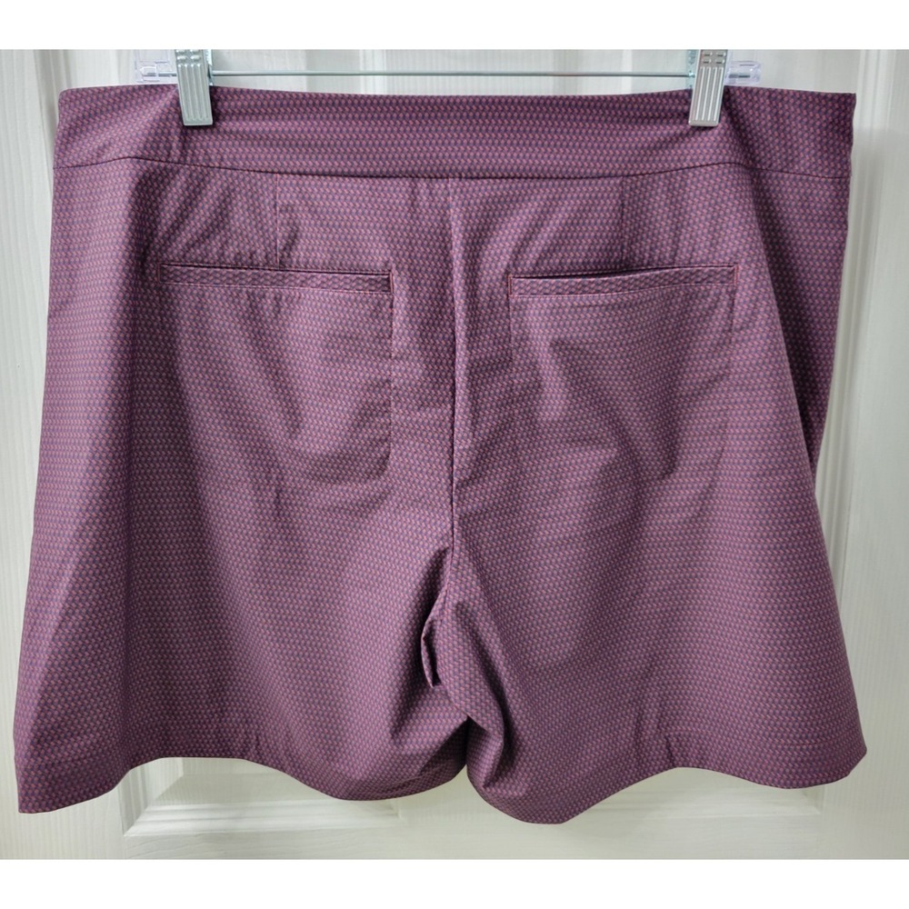 Spanx Sunshine Skort Geoscape Print Size XL Navy Blue Burgundy EUC UPF 50+ - Picture 2 of 7